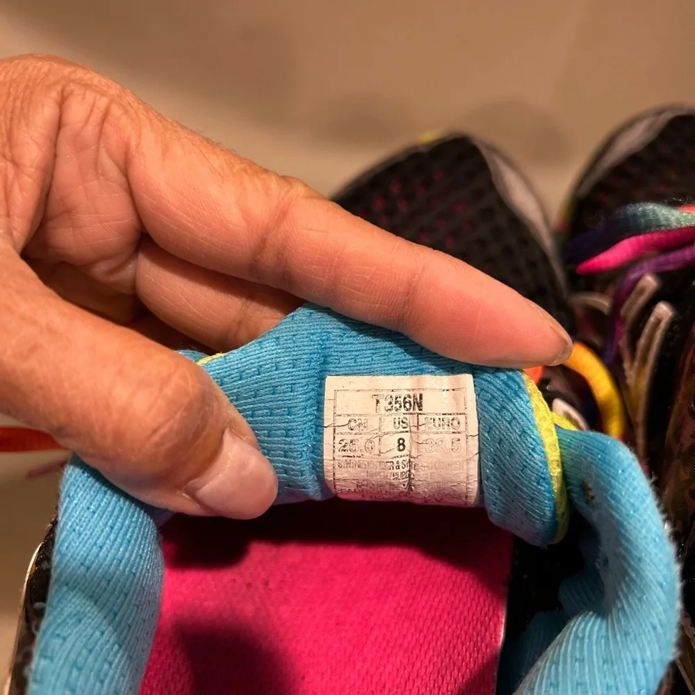 Asics women's Black Multicolor Gel-Noosa Tri 8 Sneakers - Picture 5 of 8